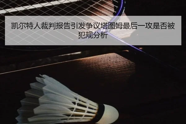 凯尔特人裁判报告引发争议塔图姆最后一攻是否被犯规分析